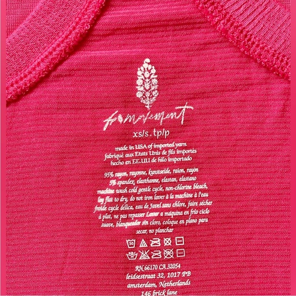 Free People Take You There Tank Top Punch Crush Size XS/S NWOT - Picture 5 of 7